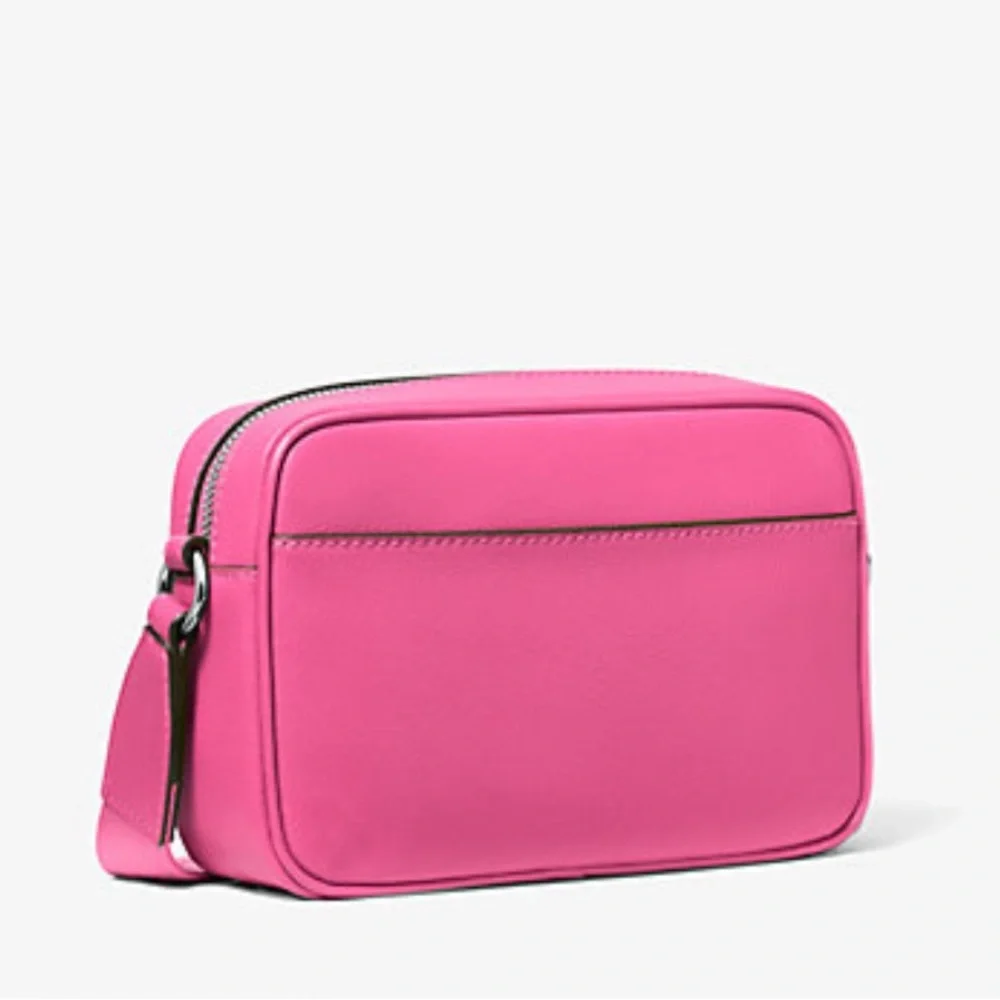 Michael Kors Jet Set Leather Medium Crossbody Bag with Case for Apple AirPods Pr